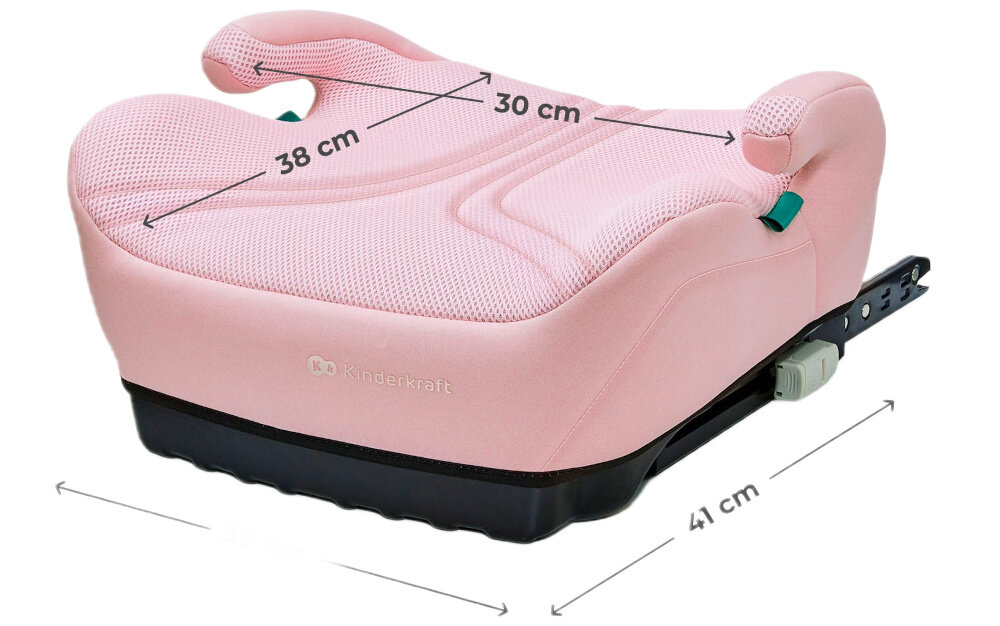 Podstawka samochodowa KINDERKRAFT I-Boost 2 Pro Różowy Lekka forma waga ułatwienie wymiary wygoda