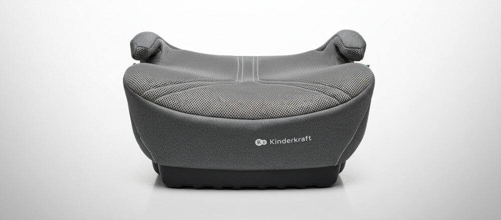 Podstawka samochodowa KINDERKRAFT I-Boost 2 Pro Szary Bezpieczne podróże dziecka wygląd prezentacja wizualizacja design