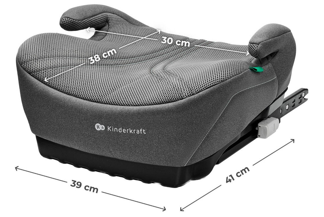 Podstawka samochodowa KINDERKRAFT I-Boost 2 Pro Szary Lekka forma waga ułatwienie wymiary wygoda