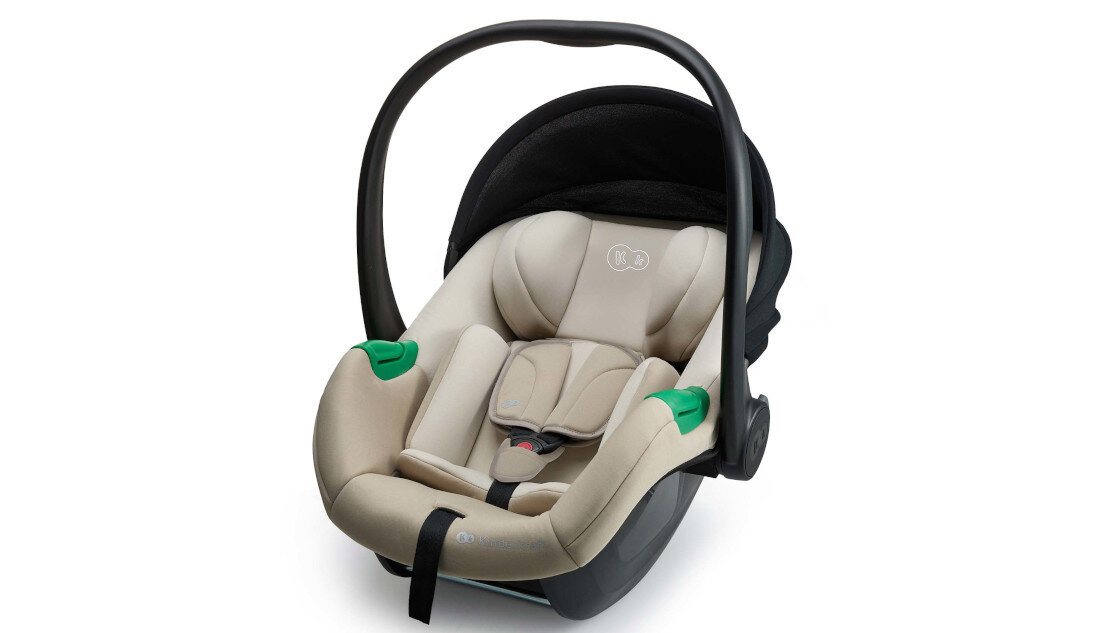 Fotelik samochodowy KINDERKRAFT Mink Pro 2 i-Size z bazą FX 2 40-87 cm (0-13 kg) Beżowy wygląd wizualizacja prezentacja design tło Bezpieczeństwo to podstawa