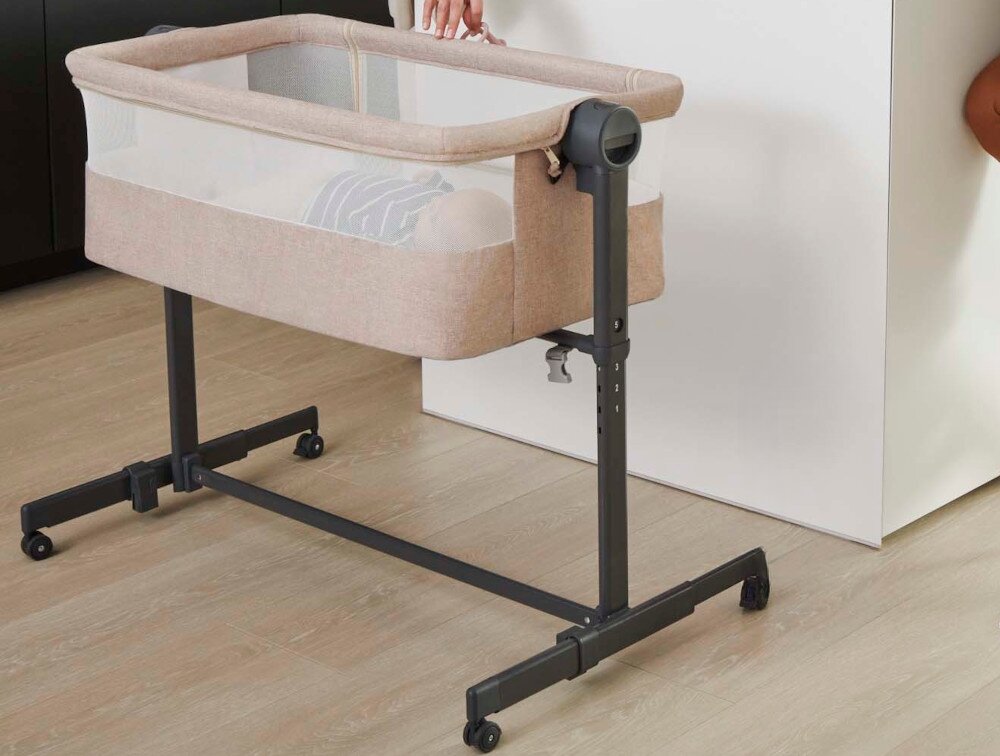 Łóżeczko dostawne KINDERKRAFT Neste Up 2 Beżowy wygląd wizualizacja prezentacja design Bliskość i spokojny sen