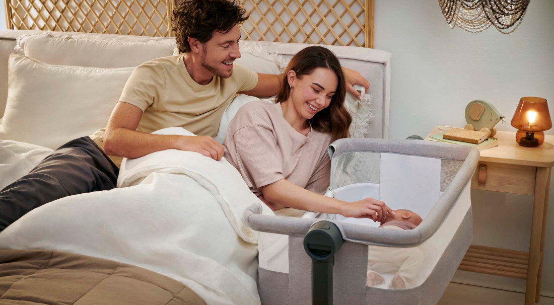 Łóżeczko dostawne KINDERKRAFT Neste Up 2 Beżowy 2-stopniowa regulacja kąta nachylenia wspiera oddychanie i spokojny sen 