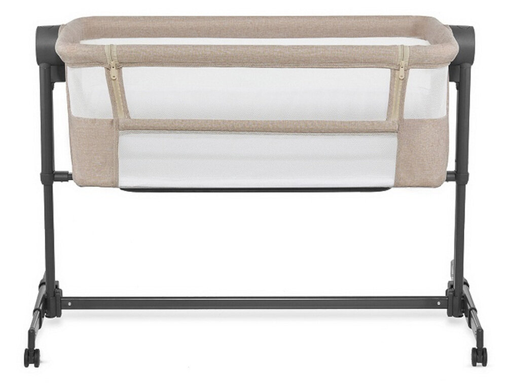 Łóżeczko dostawne KINDERKRAFT Neste Up 2 Beżowy Stała kontrola i wentylacja Siateczka wokół całej konstrukcji cyrkulacja powietrza  dyskretnie obserwować malucha swoboda