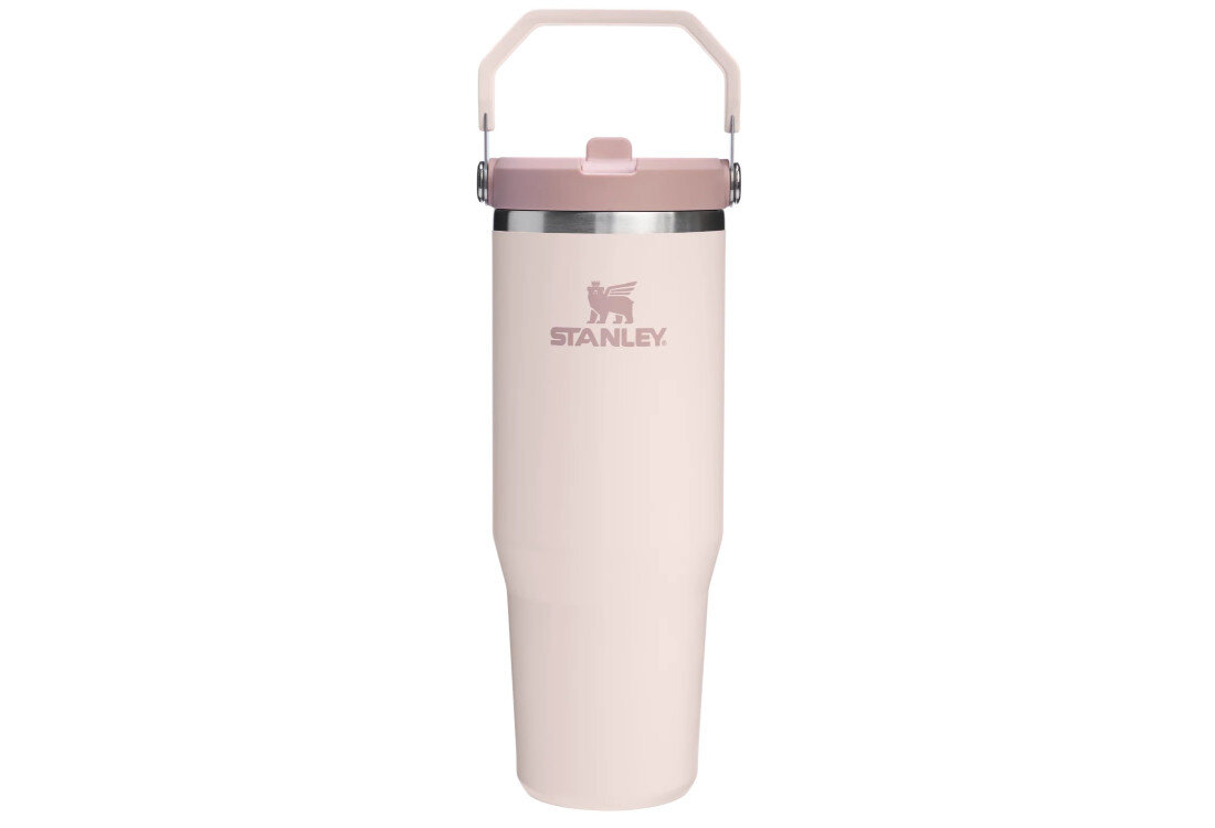 Kubek termiczny STANLEY IceFlow Flip Straw Tumbler Pudrowy róż 890 ml wygląd prezentacja wizualizacja design Wygoda nawodnienia