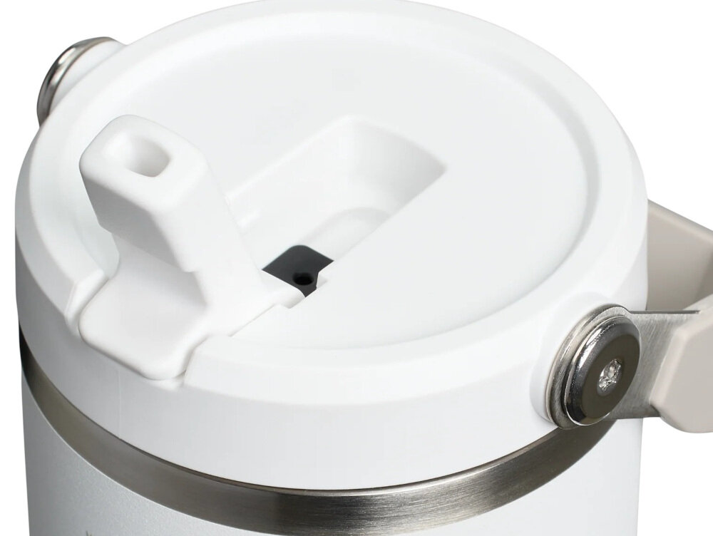 Kubek termiczny STANLEY IceFlow Flip Straw Tumbler Biały 600 ml Wygodne picie bez przerw Wbudowana słomka z klapką 
