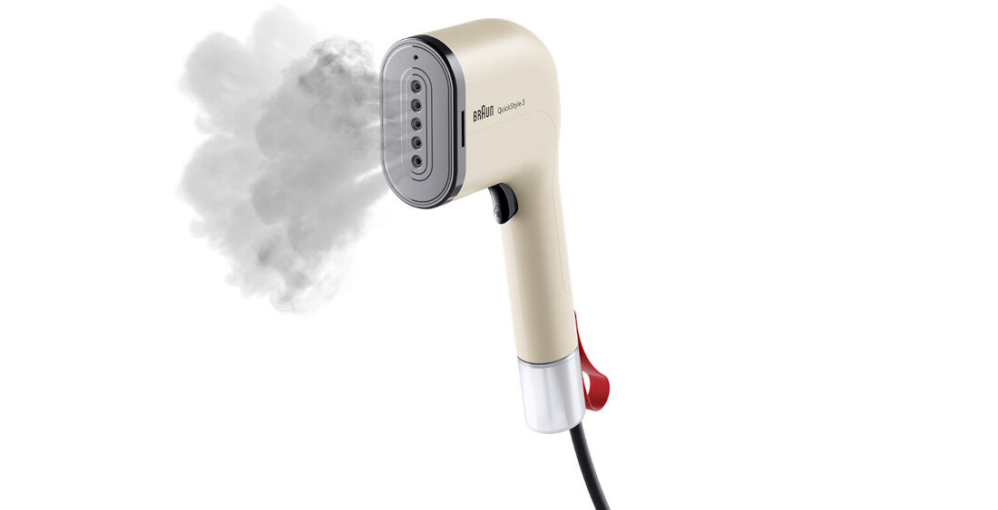 Parownica do ubrań (Steamer) BRAUN GS3012BG Gładkie tkaniny bez wysiłku Technologia FastSteam strumień pary gładkość i świeżość