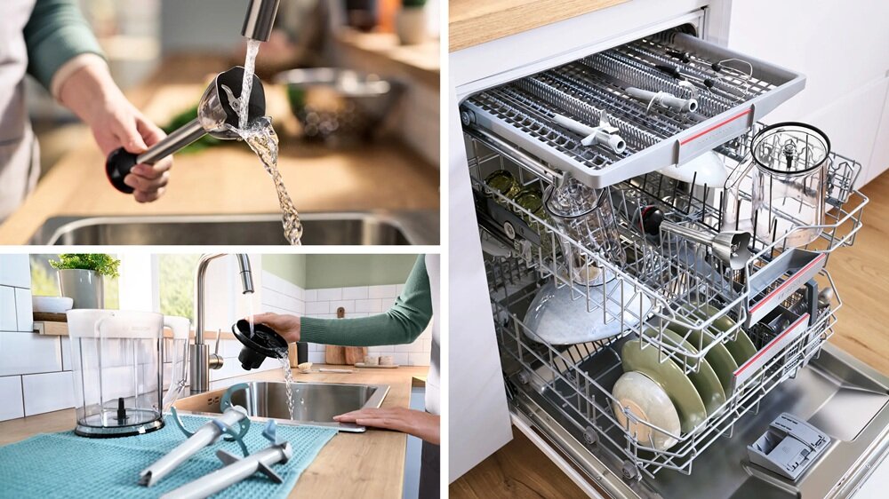 Blender ręczny BOSCH ErgoMaster MSM4B654 łatwe czyszczenie, można myć w zmywarce, szybkie przywrócenie czystości