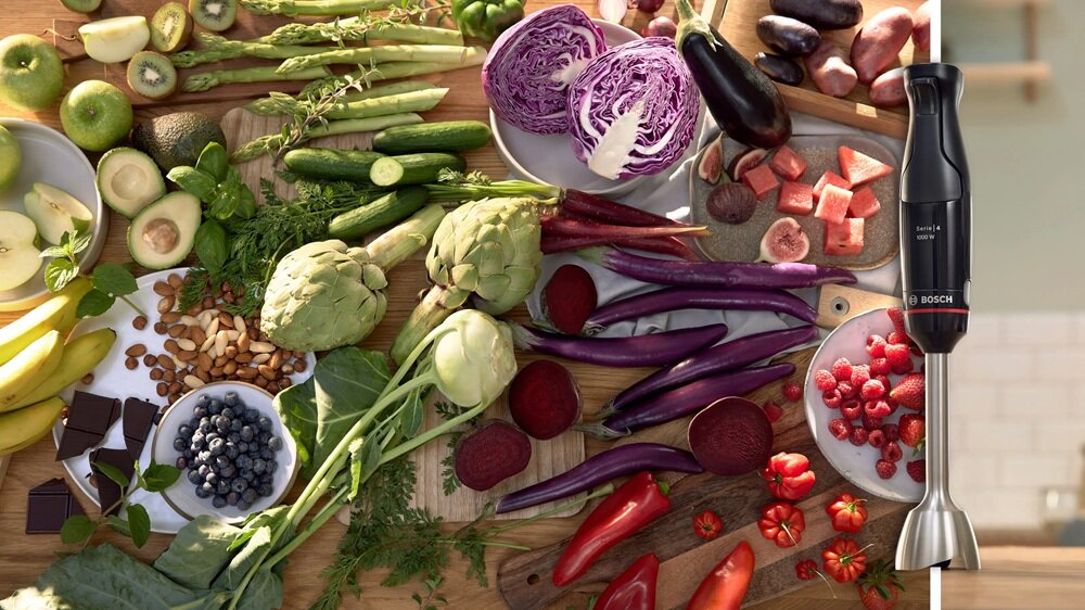 Blender ręczny BOSCH ErgoMaster MSM4B654 elementy wolne od BPA, bezpieczna żywność, posilki dla dzieci