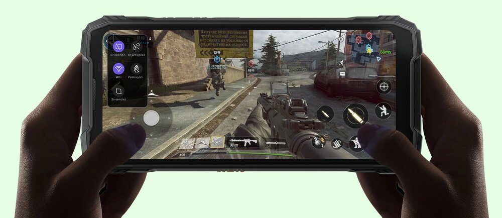 Smartfon OSCAL Tank 1 5G duży 6,78-calowy ekran IPS FHD+ (2460×1080 px) o rozdzielczości 2.4 K i odświeżaniu 120 Hz Jasność 700 nitów Corning Gorilla Glass 5 Certyfikat TÜV SÜD Eye Comfort Dodatkowy 2,01-calowy ekran (240×296 px) 