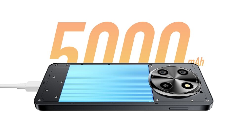 Smartfon OSCAL Tiger 8  bateria o pojemności 5000 mAh Funkcja szybkiego ładowania 18 W 