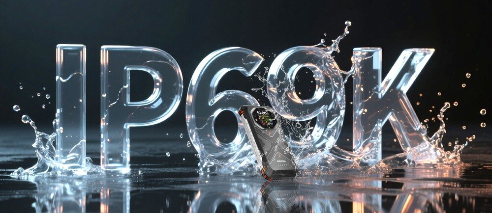 Smartfon OSCAL Tank 1 5G standardy IP68, IP69K i MIL-STD-810H  zanurzenie na 2 m przez 30 minut   