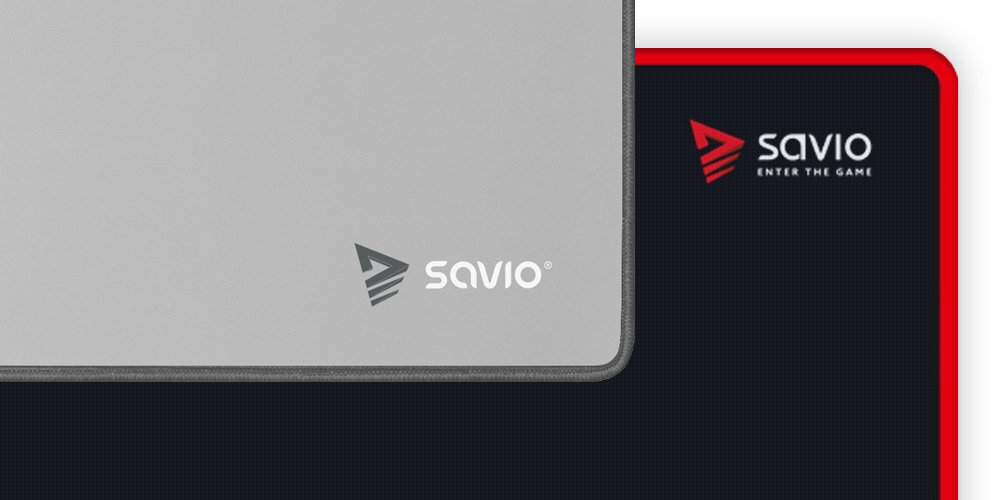 SAVIO Turbo Dynamic Turbo Dynamic L dwóch atrakcyjnych wersjach kolorystycznych wersja szara elegancki i profesjonalny charakter czarno-czerwony dynamiczny, gamingowy styl - dwie wersje kolorystyczne