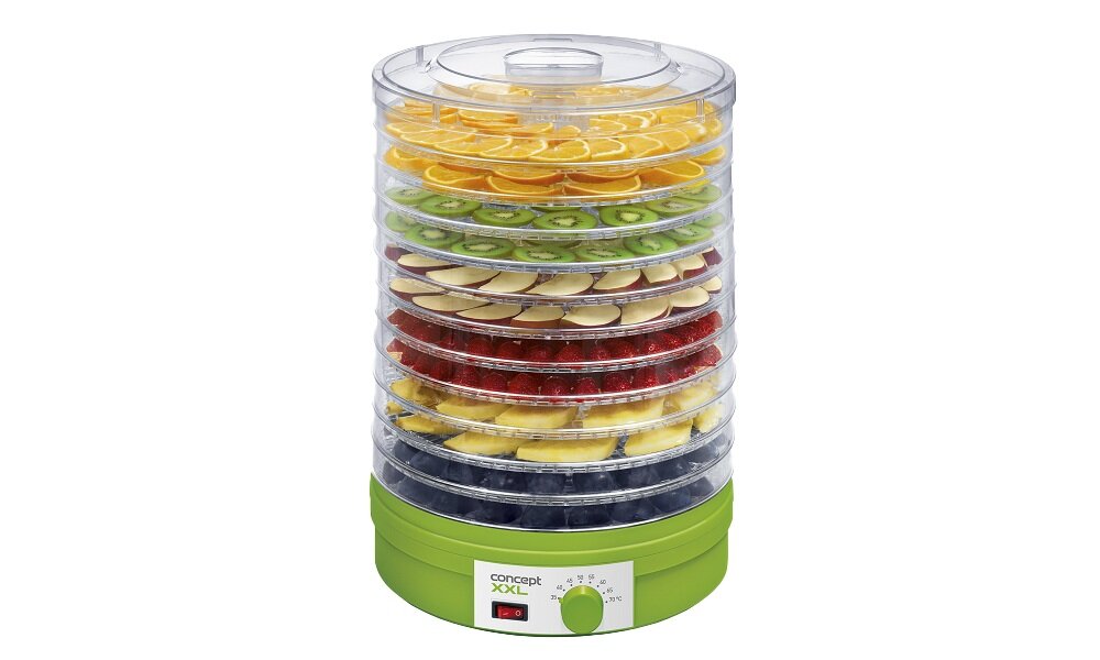 Suszarka do grzybów CONCEPT SO-1025 XXL zintegrowany wentylator, dobrze wysuszona żywność