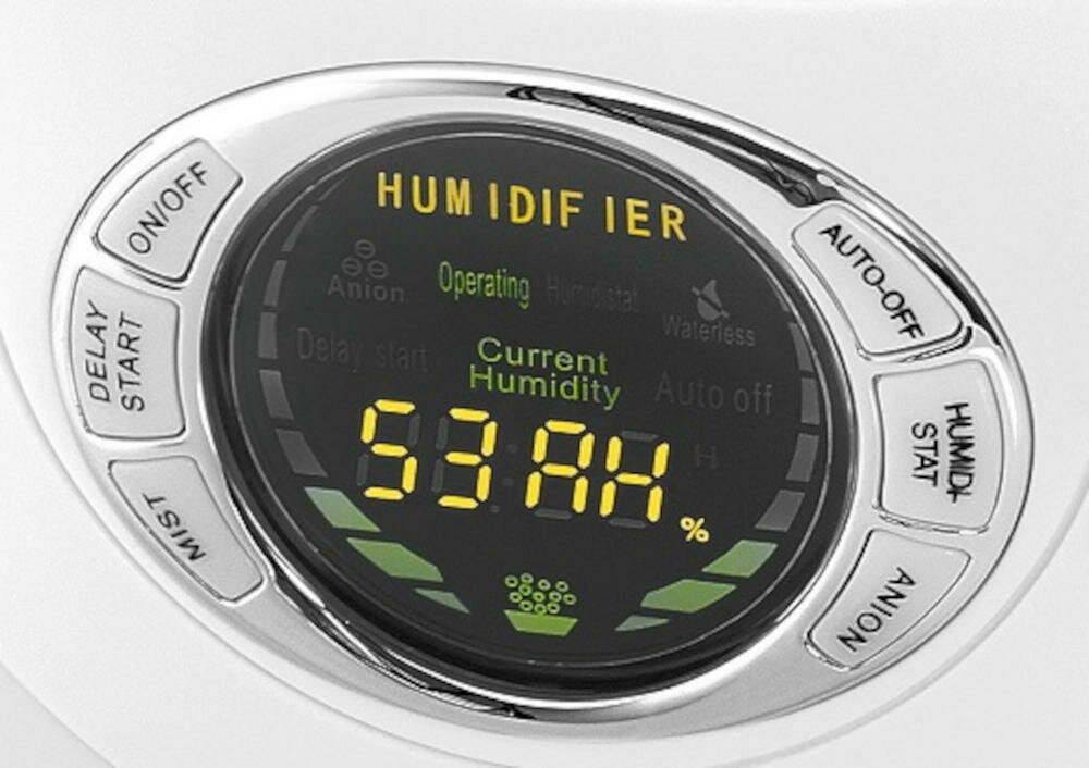 CLATRONIC-LB-3599 nawilżacz wygodny bezgłośny przyjemna zdrowa atmosfera funkcja jonizacji świeże powietrze cząsteczki ujemne wysuszanie powietrze wilgotność automatyczne uruchomienie zatrzymanie timer rozpylanie mgła technologia ultradźwiękowa zbiornik woda wyświetlacz elektroniczny sterowanie dotykowe