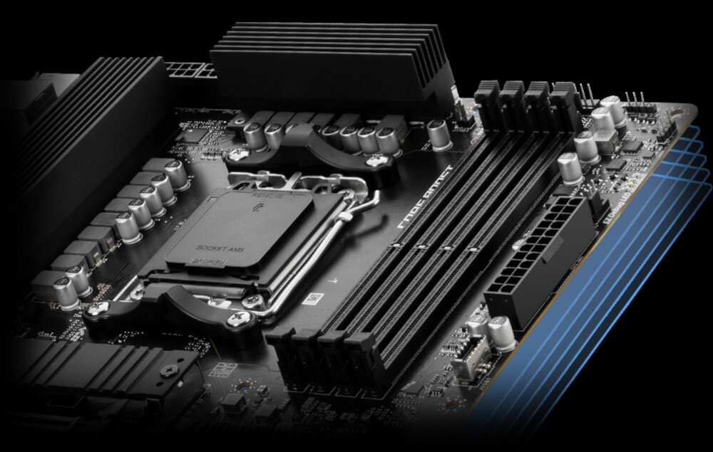 Płyta główna MSI Pro B650-S WiFi zasilanie konstrukcja