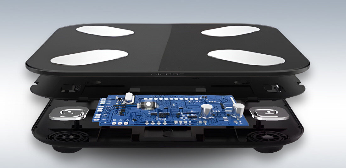 Waga łazienkowa EXTRALINK PRO Uniwersalne dopasowanie Czarna kolorystyka minimalistyczny design bezpieczeństwo użytkowania Antypoślizgowa powierzchnia i solidna budowa pomiary