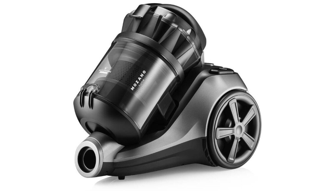 Odkurzacz MOZANO Max Cyclonic 4000 Szary Czystość na długo Duży 3-litrowy pojemnik  Brak konieczności zakupu worków wysoka efektywność pracy czyste podłogi w krótkim czasie