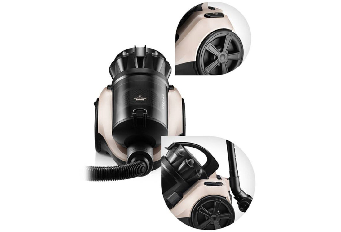 Odkurzacz MOZANO Max Cyclonic 4000 Beżowy Skuteczna moc szybkie efekty moc ssanie efektywność zbierania zabrudzeń kurzu, włosów i okruszków  rodzaj podłogi