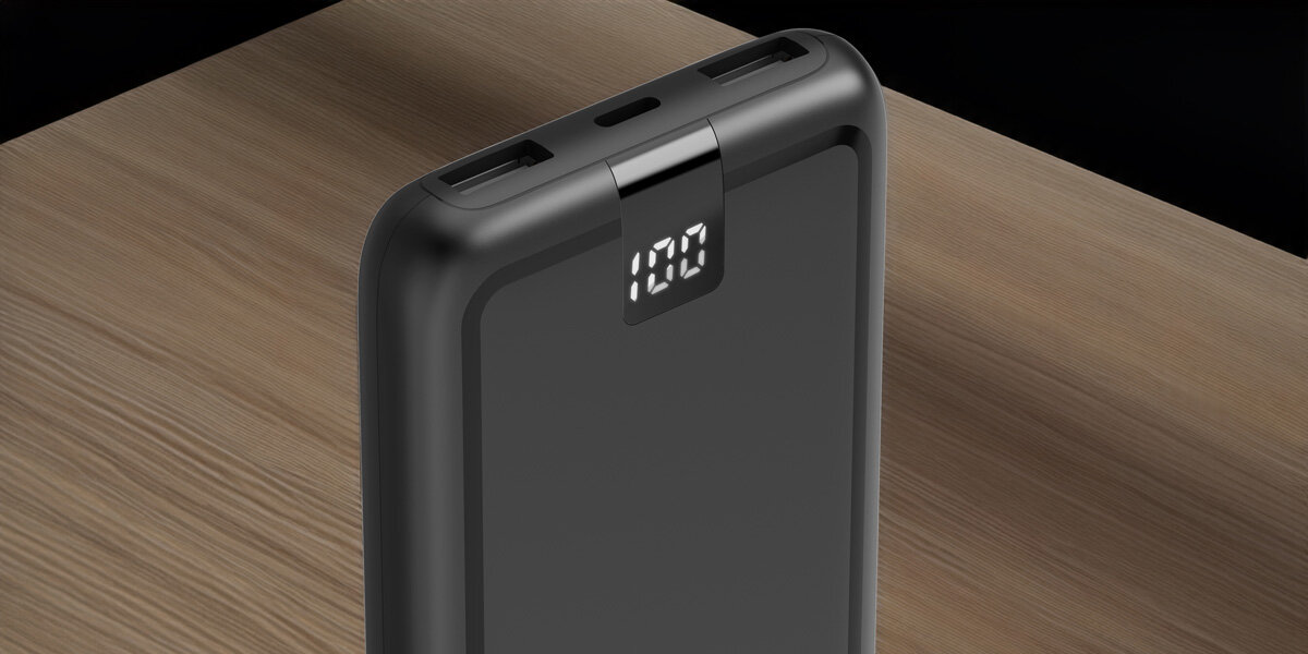 Powerbank Hama Performance 10 wyświetlacz led czas ładowania 7,5h