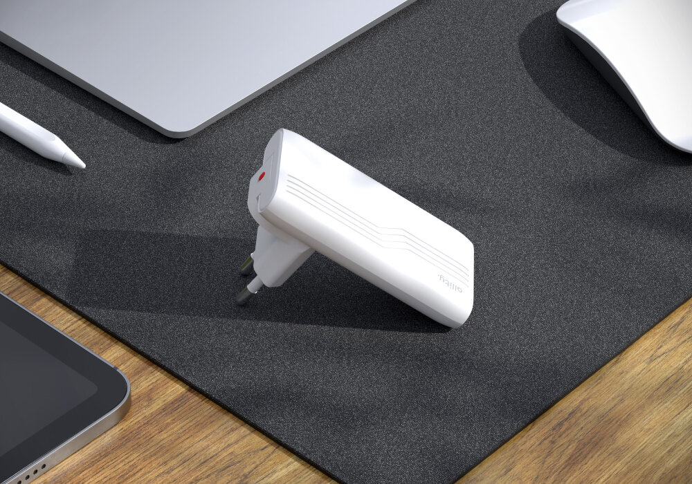 ALLITY ATC-02-65WAC - Podwójna ładowarka na biurku z adapterem wtyczki, wśród akcesoriów komputerowych i tabletu