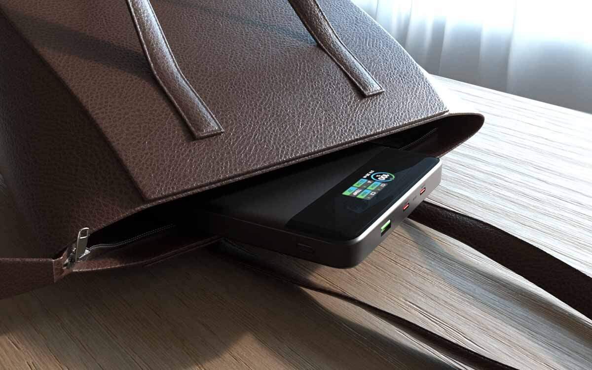 Powerbank SBS TEBBTFT20000PD100K Slim 20000 mAh Przenośna konstrukcja zapewnia niezawodne i szybkie ładowanie w podróży