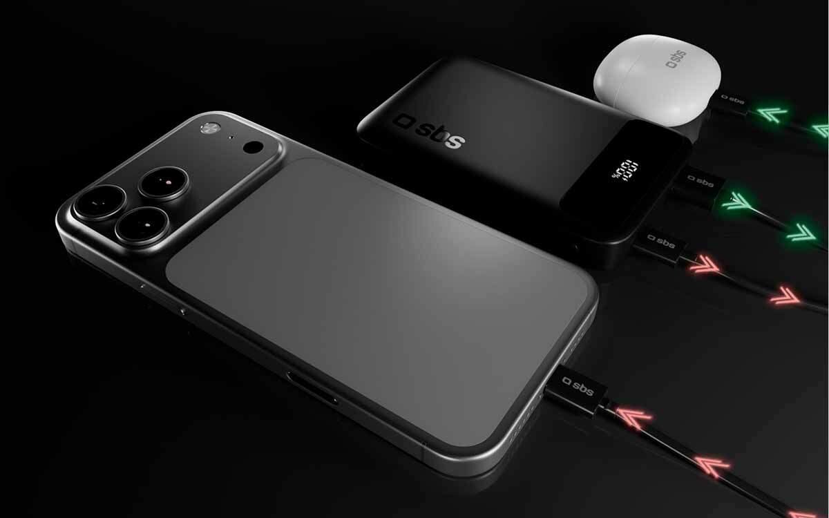 Powerbank SBS TEBBCT10000LCDK 10000 mAh Wbudowana ochrona zapewnia bezpieczne ładowanie w każdej chwili