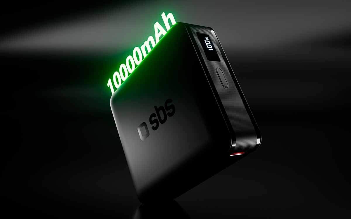 Powerbank SBS High-Density 10000 mAh Ładuj jednocześnie dwa urządzenia za pomocą kompaktowego powerbanku o pojemności 10000 mAh