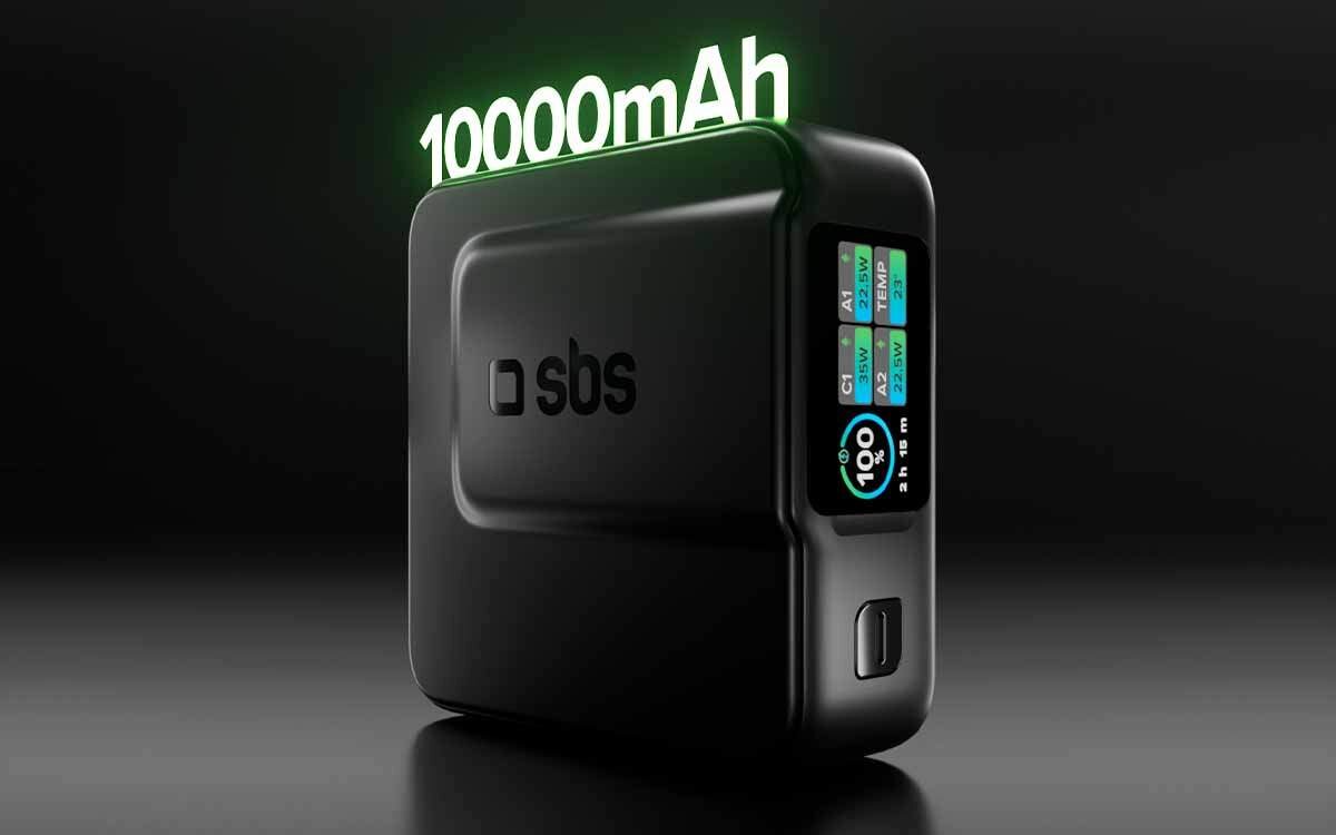 Powerbank SBS TEBBTFT10000PDK 10000 mAh  Przenośna bateria 10 000 mAh idealna do codziennego użytkowania i podróży