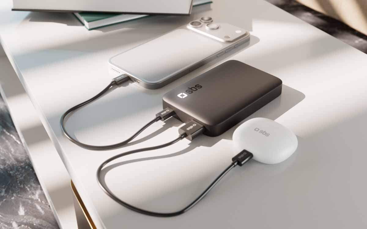 Powerbank SBS TEBBCT10000PDLDK High-Density 10000 mAh Przenośny i lekki design idealny do codziennego użytku