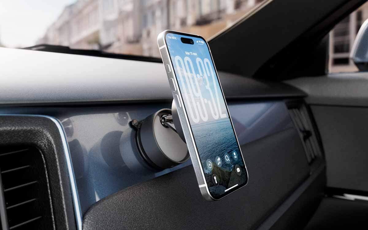 Lekki, magnetyczny uchwyt zaprojektowany z myślą o mobilności