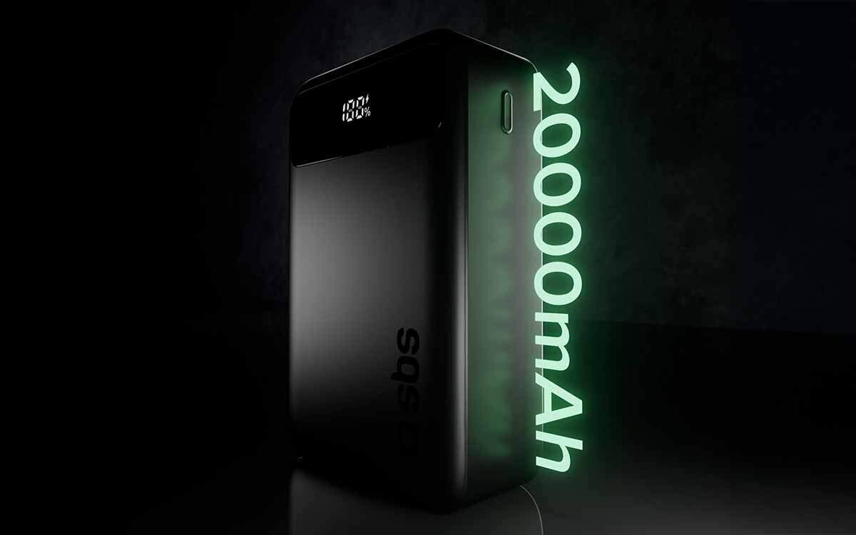 Powerbank SBS TEBBCT20000PDLCDK 20000 mAh Kieszonkowy rozmiar i duża pojemność 20 000 mAh