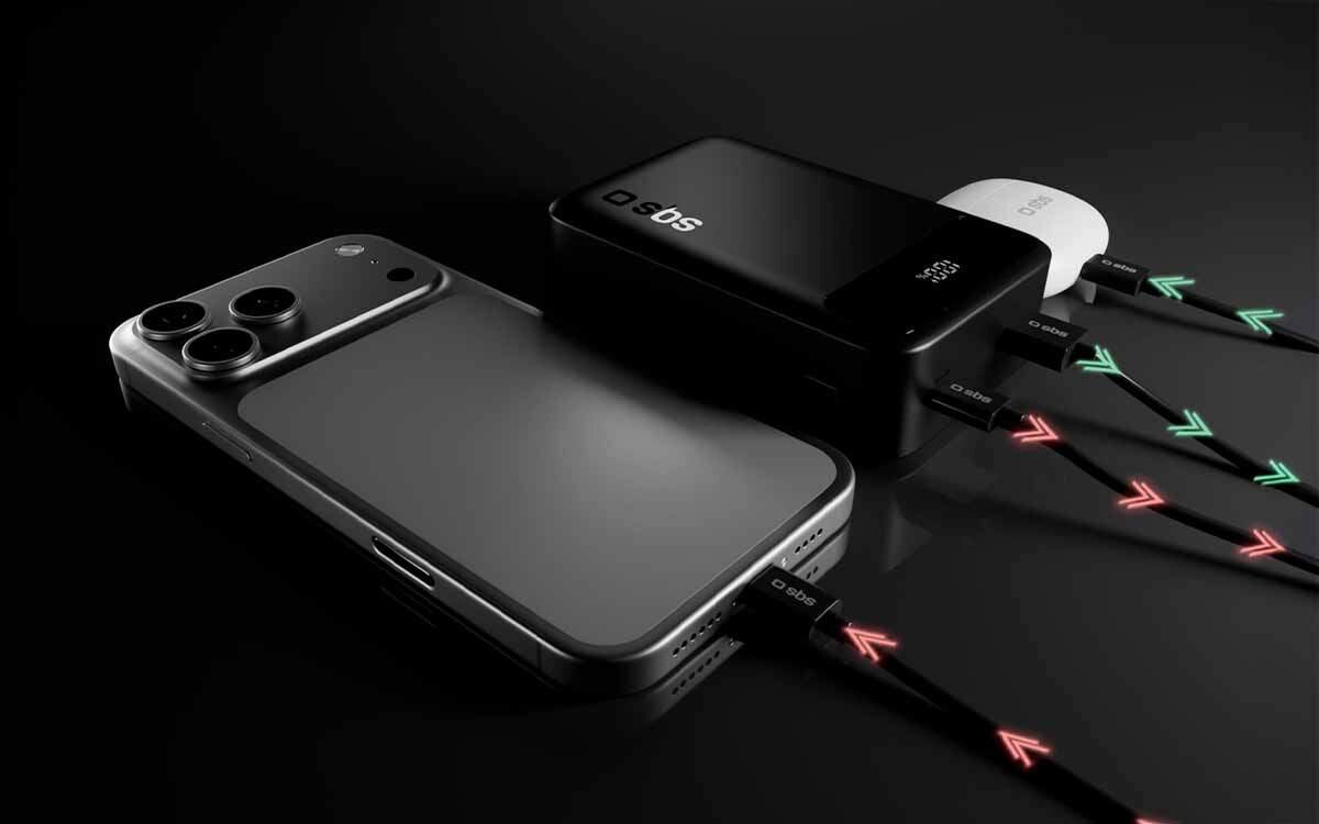 Powerbank SBS TEBBCT20000PDLCDK 20000 mAh Wbudowana ochrona zapewnia bezpieczne i efektywne ładowanie