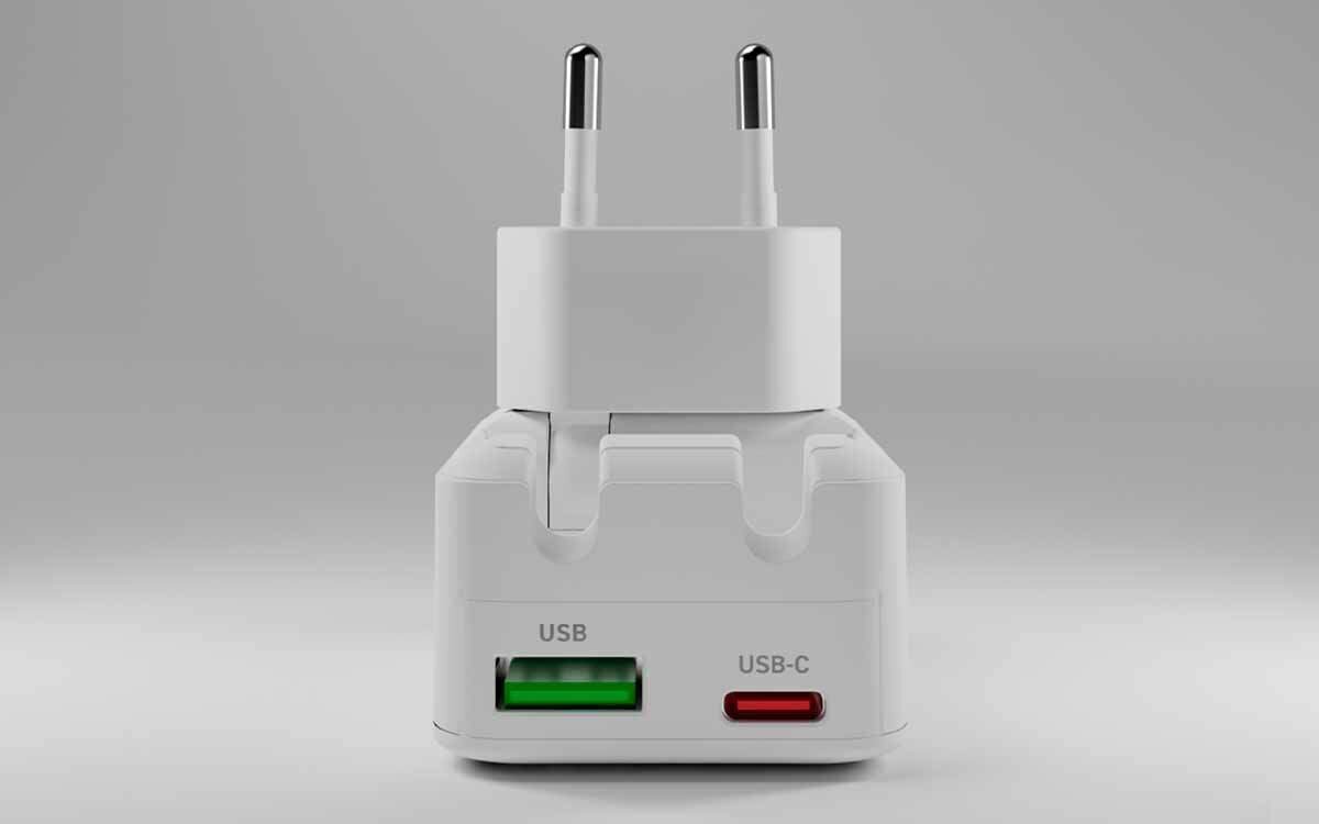 Port USB-A z AFC umożliwia szybkie i bezpieczne ładowanie różnych telefonów. port USB-C Power Delivery 30 W
