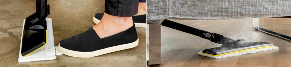 Parownica KARCHER SC 3 EasyFix 1.513-661.0 Zestaw EasyFix montaż rzepy rodzaj podłogi technologia lameli ruchomy przegub