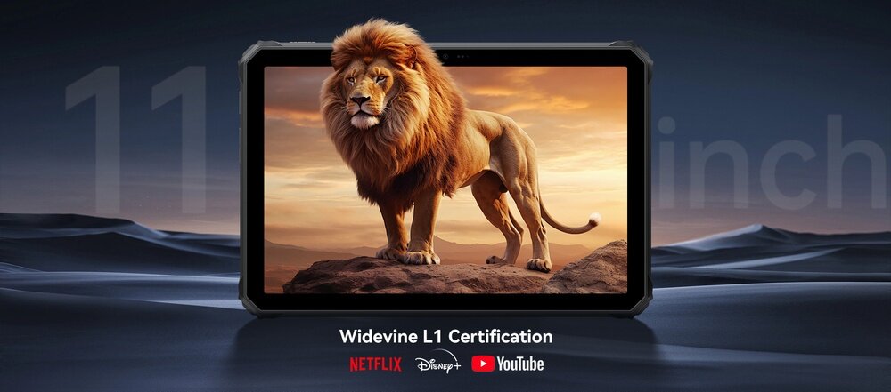 Tablet BLACKVIEW Active 7 11-calowy wyświetlacz FHD+ IPS (1920 × 1200 px) Proporcje 16:10 szkło Corning Gorilla Glass 3   