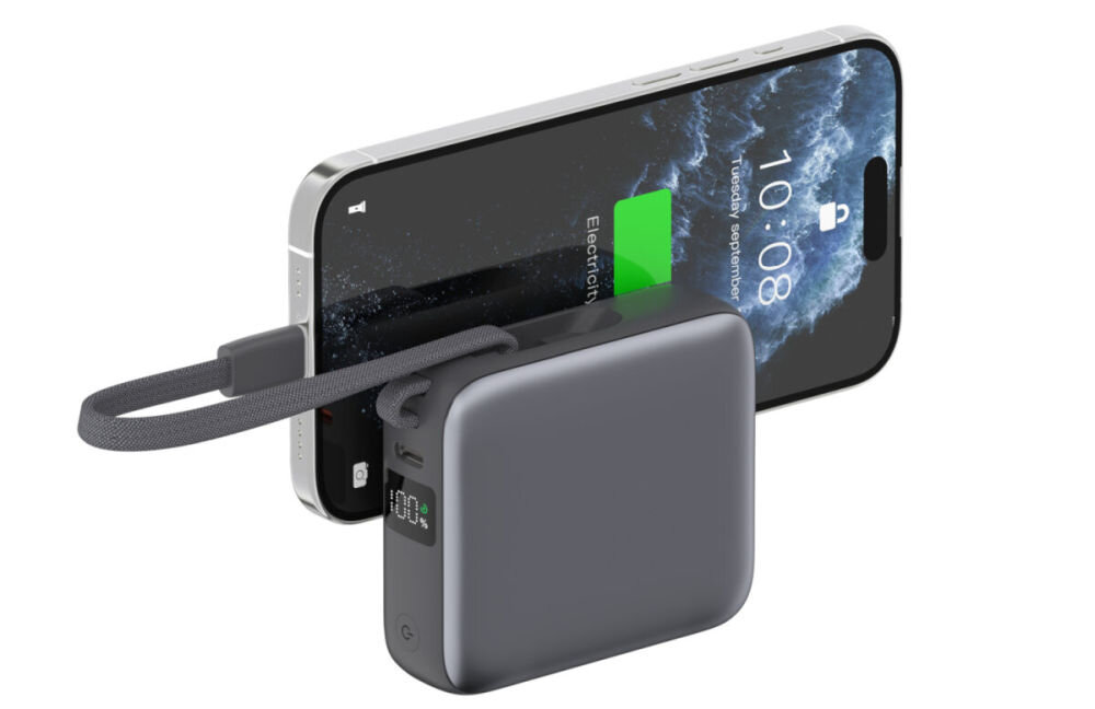 Powerbank 4SMARTS Pocket Dual Cord 10000 mAh 22.5 W szybkie ładowanie kilka urządzeń równolegle PD, PPS, QC 3.0, AFC oraz Huawei SCP/FCP - powerbank ładujący telefon