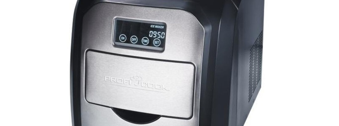Kostkarka do lodu PROFI COOK PC-EWB 1007 sprawne dzialanie funkcja sygnalu sygnal dzwiekowy szuflada