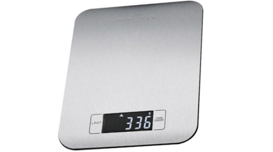 Waga PROFI COOK PC-KW 1061 wyglad design elegancka stylowa ultracienka funkcjonalna latwe przechowywanie