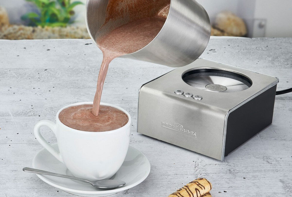 Spieniacz PROFI COOK PC- MS 1032 Domowa kawa jak z kawiarni cappuccino, latte i inne kawy mleczne Gęsta, puszysta pianka Zintegrowana funkcja podgrzewania podgrzewa i spienia kawę lub czekoladę