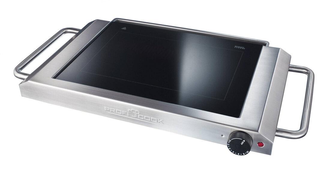 Grill elektryczny PROFI COOK PC-TG 1017 moc 1200 W funkcj pieczenia gotowania duszenia ryb miesa i warzyw wszechstronne zastosowanie