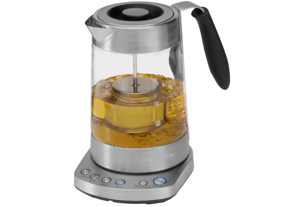 Czajnik PROFI COOK PC-WKS 1020 G z zaparzaczem pojemny pojemnosc 1,7 moc 3000W