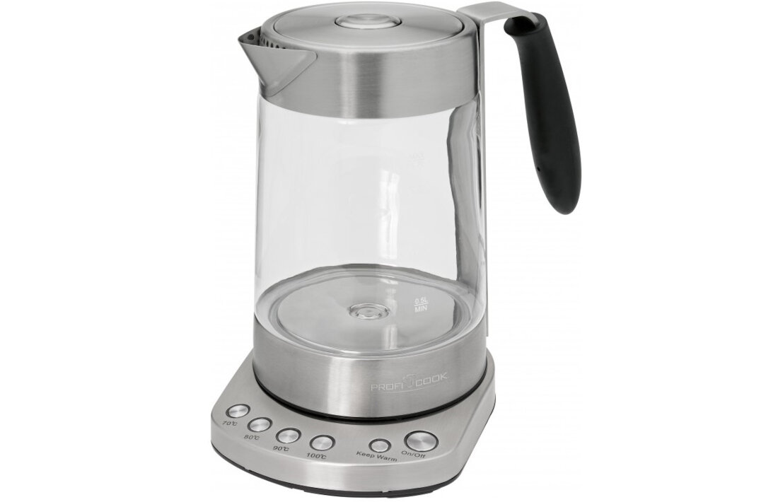Czajnik PROFI COOK PC-WKS 1020 G z zaparzaczem Dodatkowe funkcje Sygnalizacja dzwiekowa opcja Keep Warm