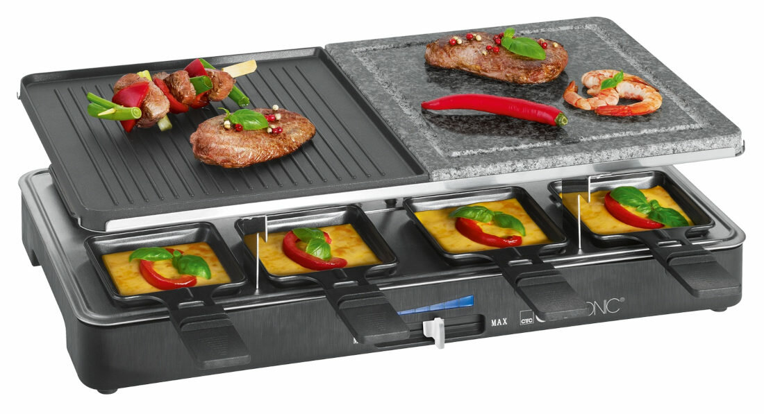 Grill elektryczny CLATRONIC RG 3518 alternatywa standardowego grilla korzystanie uzytkowanie w domu komfort wygoda