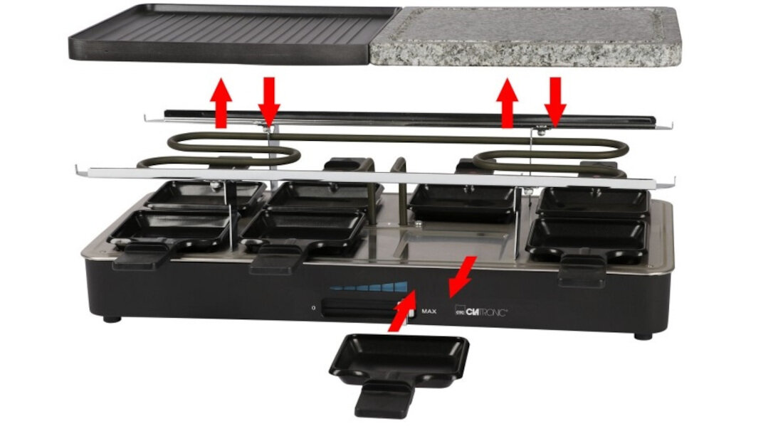 Grill elektryczny CLATRONIC RG 3518 alternatywa wymiary