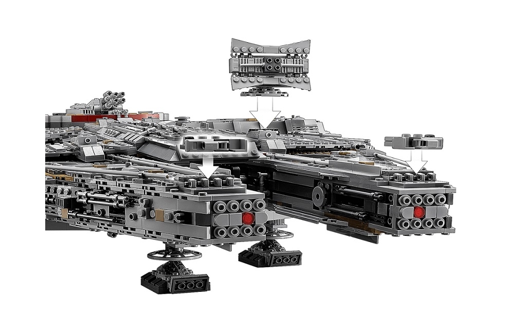 LEGO Star Wars Sokół Millennium 75192 kreatywna zabawa prawidłowy rozwój merytoryczny dziecka klocki figurki minifigurki bez zasilania klasyczna zabawa wysoka jakość lego wielogodzinna zabawa