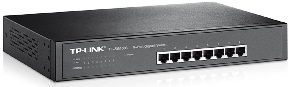 Switch TP-LINK TL-SG1008 - montaz