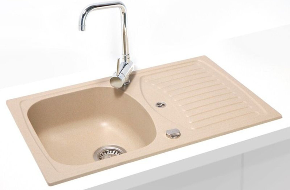 Zlewozmywak ALVEUS Record 30 1115055 Beż Kompaktowe wymiary średnica głębokość wysokość podbudowy funkcjonalny estetyczny przestrzeń użytkowanie prezentacja wygląd