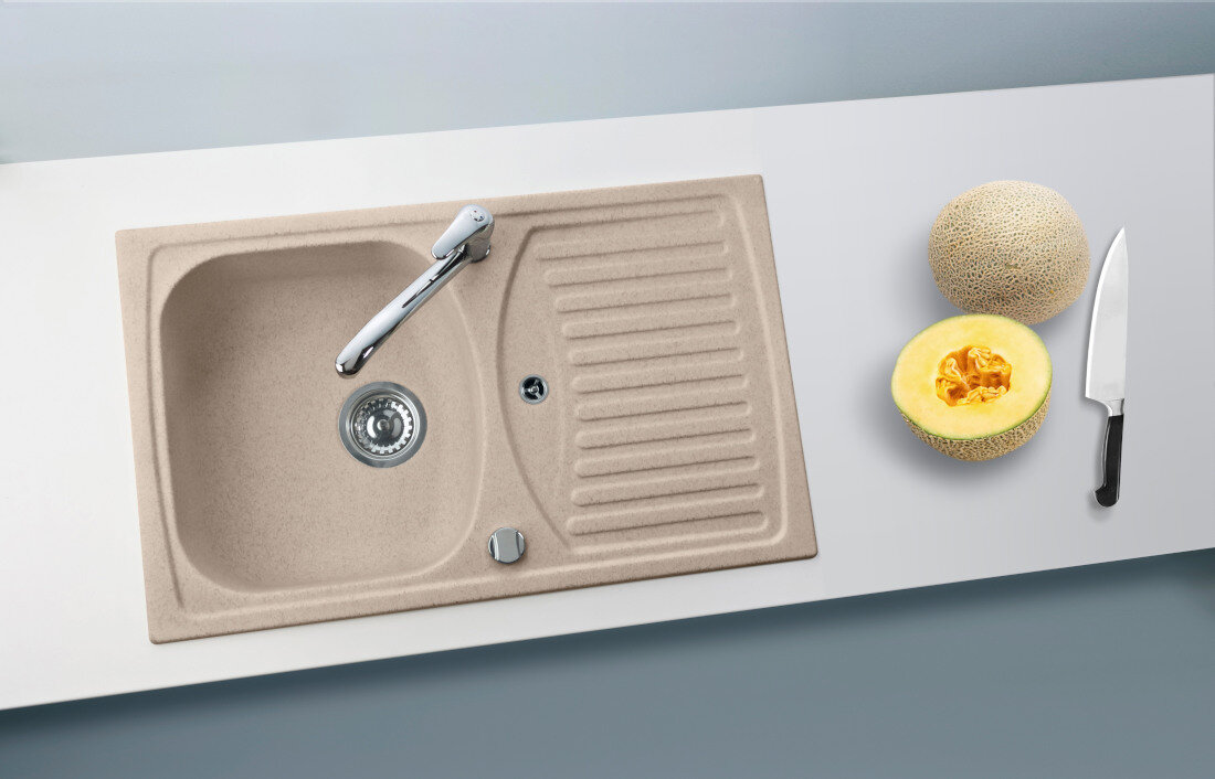 Zlewozmywak ALVEUS Record 30 1115191 Czarny Beż wybór preferencje montaż możliwości czyste linie styl