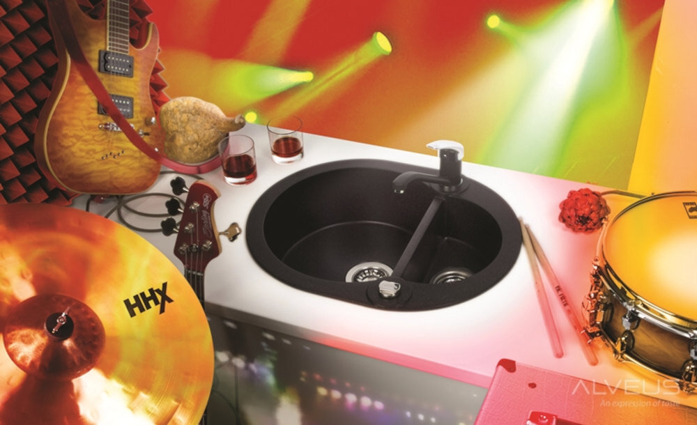 Zlewozmywak ALVEUS Roll 80 1218155 Beż komora wymiary mycie użytkowanie podbudowa szerokość łatwy montaż higiena czyszczenie