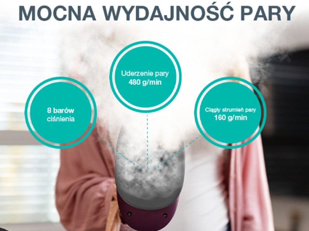 Generator pary GORENJE SGD3000BKV intensywne wnikanie pary, równomierne wygładzenie, oszczędność czasu